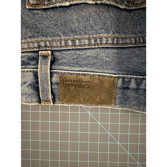 Carmar distressed denim shorts size 24 - Picture 3 of 6